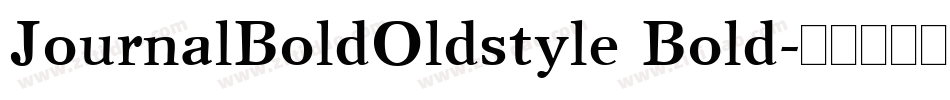 JournalBoldOldstyle Bold字体转换